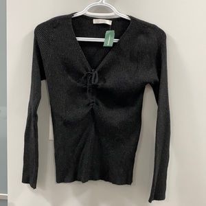 NWT twik Black Long Sleeve Top